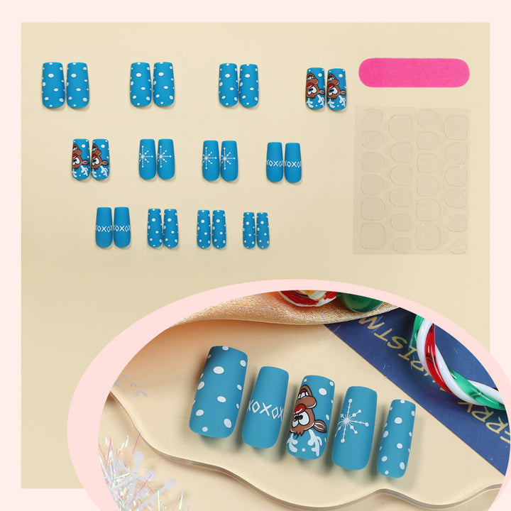 Playful Themed Press-On Nail Art Set Kalsten