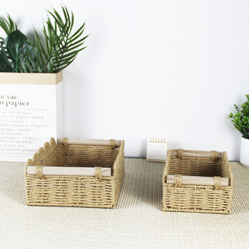 Scalloped Woven Storage Basket Kalsten