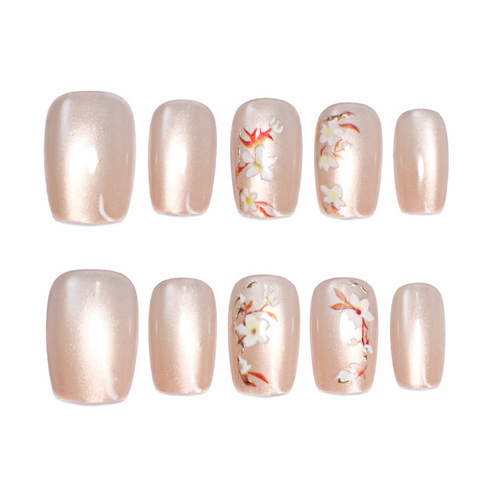 Artificial Nail Art with Timeless Floral Design Kalsten
