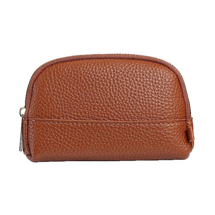 Premium Leather Zippered Cosmetic Pouch Kalsten