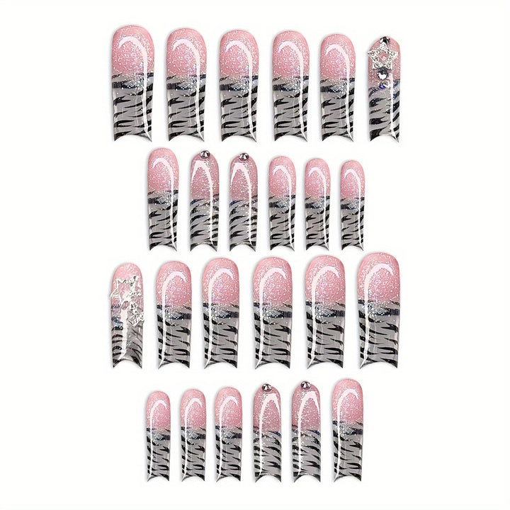 Decorative Press-On Nail Set Kalsten