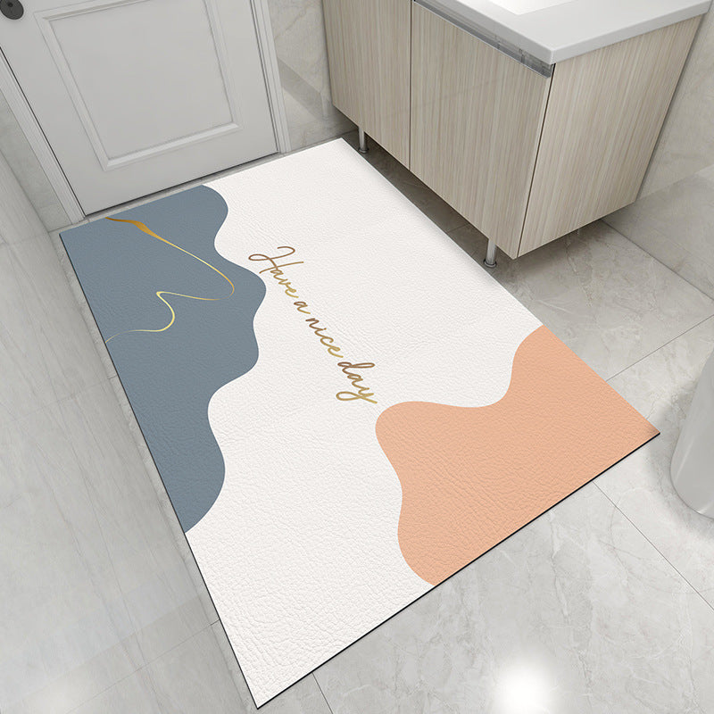 Abstract Design Bath Mat for Bathroom