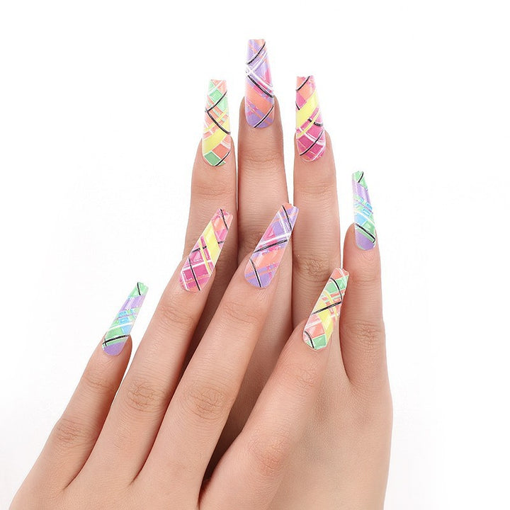 Luxury style artificial nails with intricate decorations Kalsten