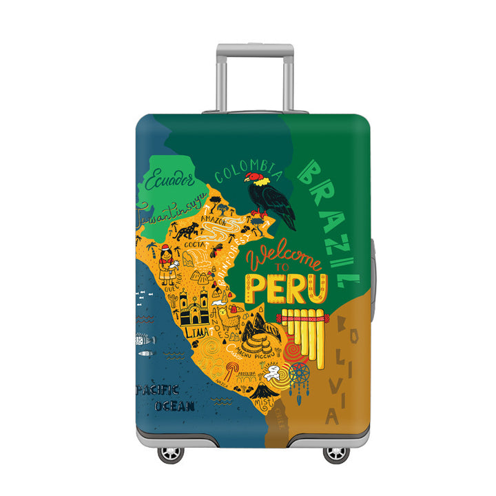 Women's hard-shell suitcase with playful cat design Kalsten