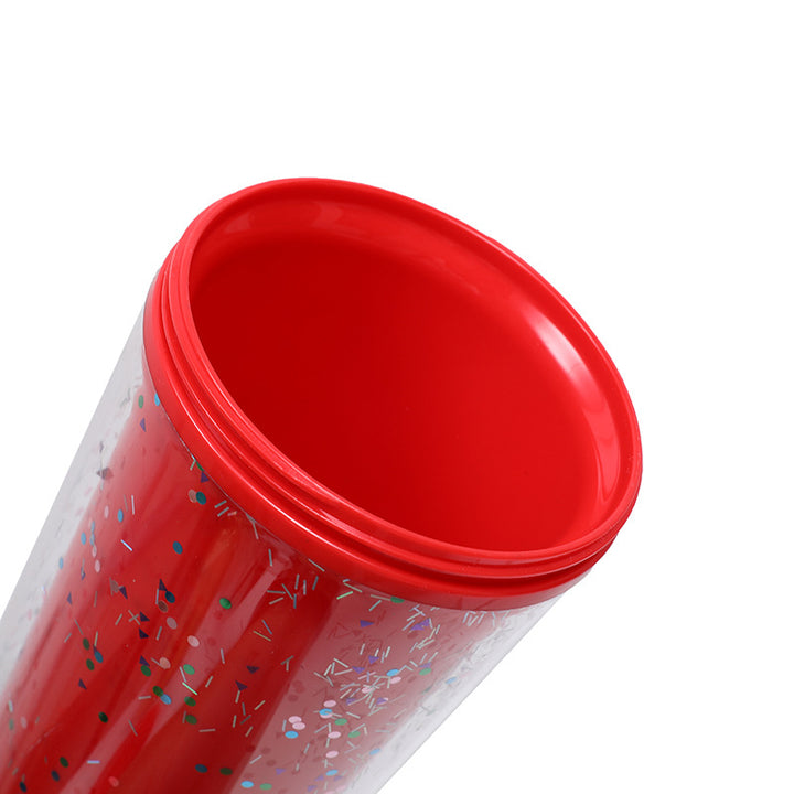 Ladies Glitter Drinking Cup with Leak-Proof Lid and Ergonomic Handle Kalsten