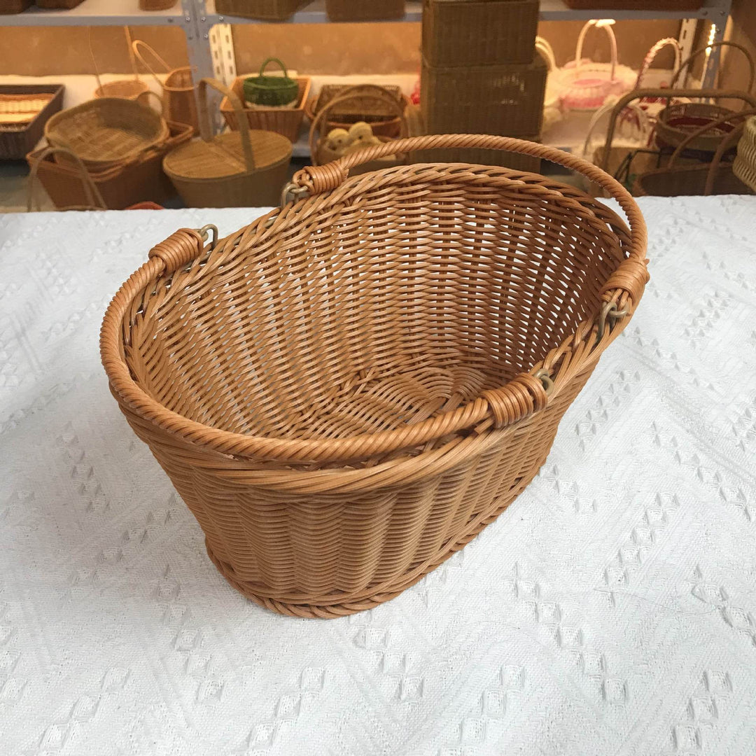 Handcrafted Rectangular Woven Storage Basket Kalsten