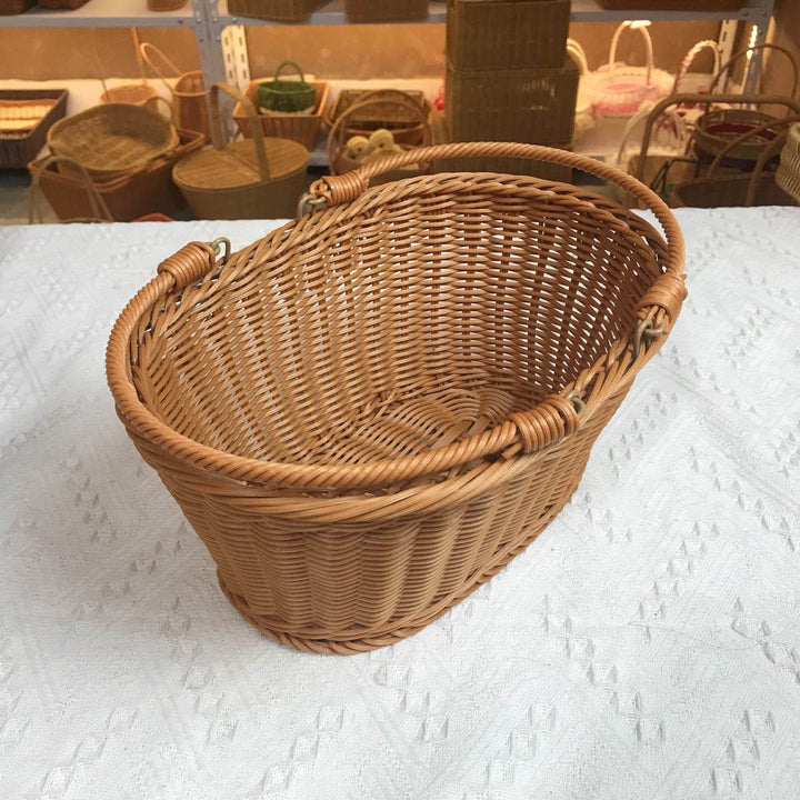 Handcrafted Rectangular Woven Storage Basket Kalsten