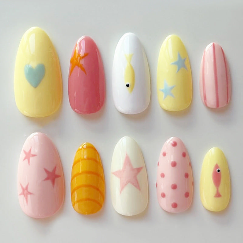 Creative Cartoon-Themed Press-On Nail Collection kalsten