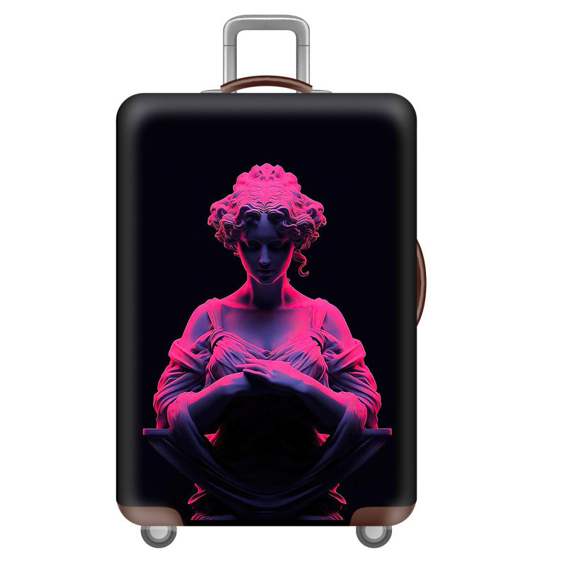 Women's hard shell suitcase with creative oriental motif Kalsten