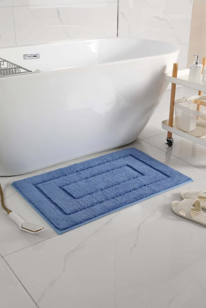Plush Rectangular Bath Mat Kalsten
