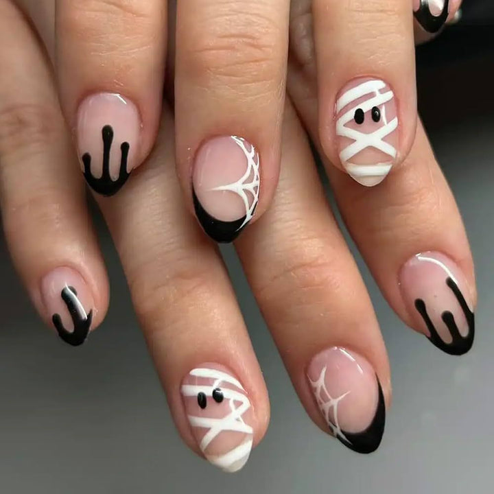 Creative nail art set with Halloween motifs Kalsten