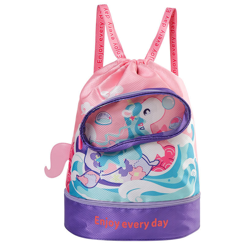 Cartoon-Themed Drawstring Backpack Kalsten