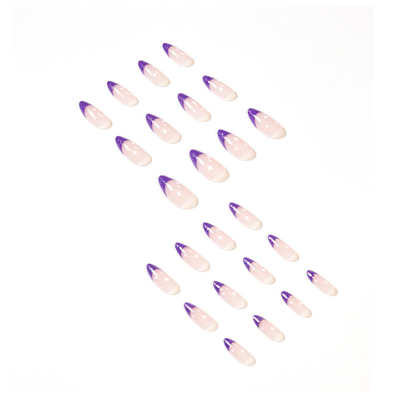 Artistic stiletto nails with glitter design Kalsten