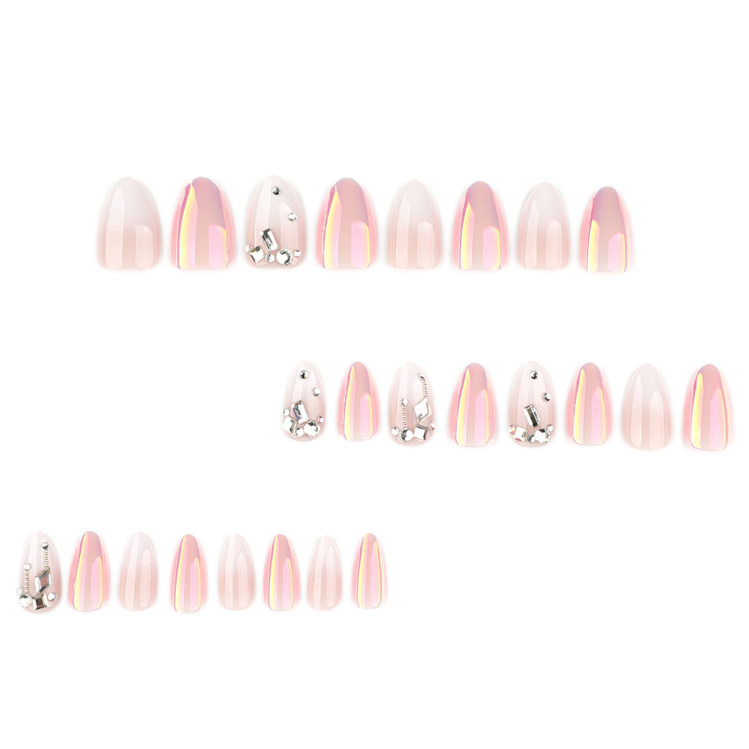 Artificial nails with elegant rhinestone accents Kalsten