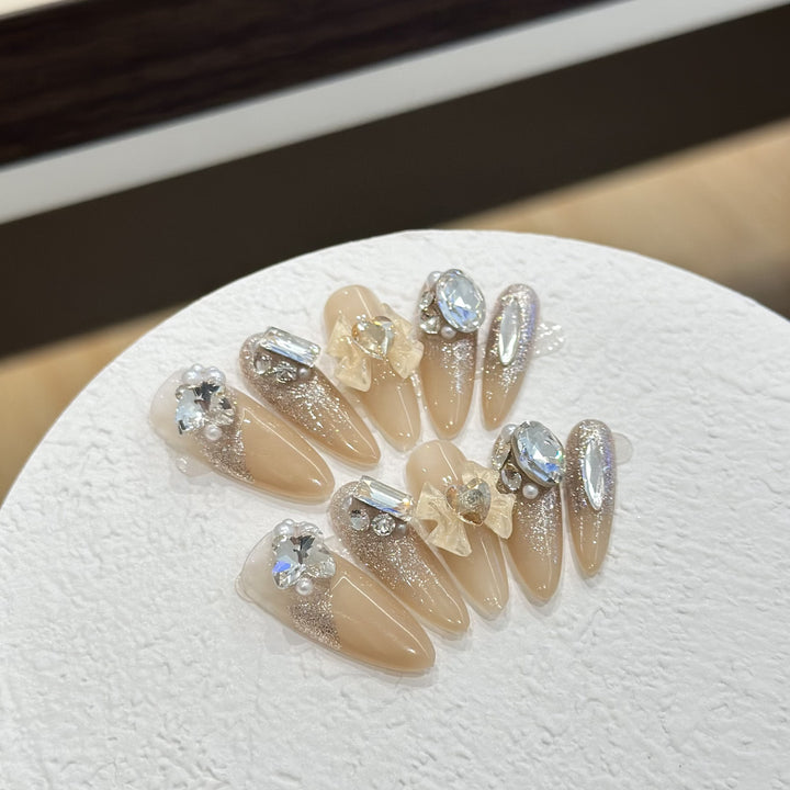 Stylish Decorative Press-On Nail Art Set