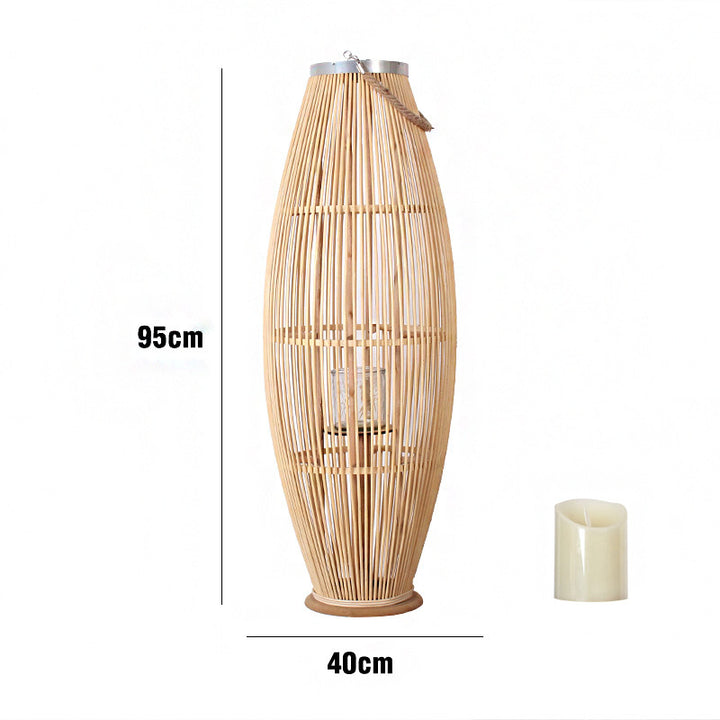Elegant Rattan Lantern Kalsten