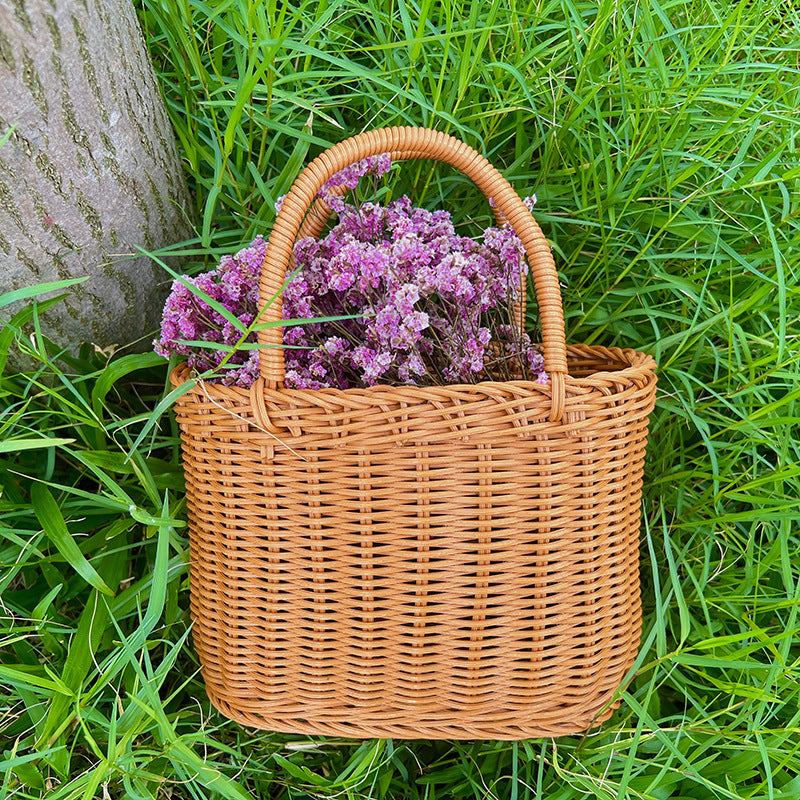 Stylish Handwoven Wicker Picnic Basket Kalsten