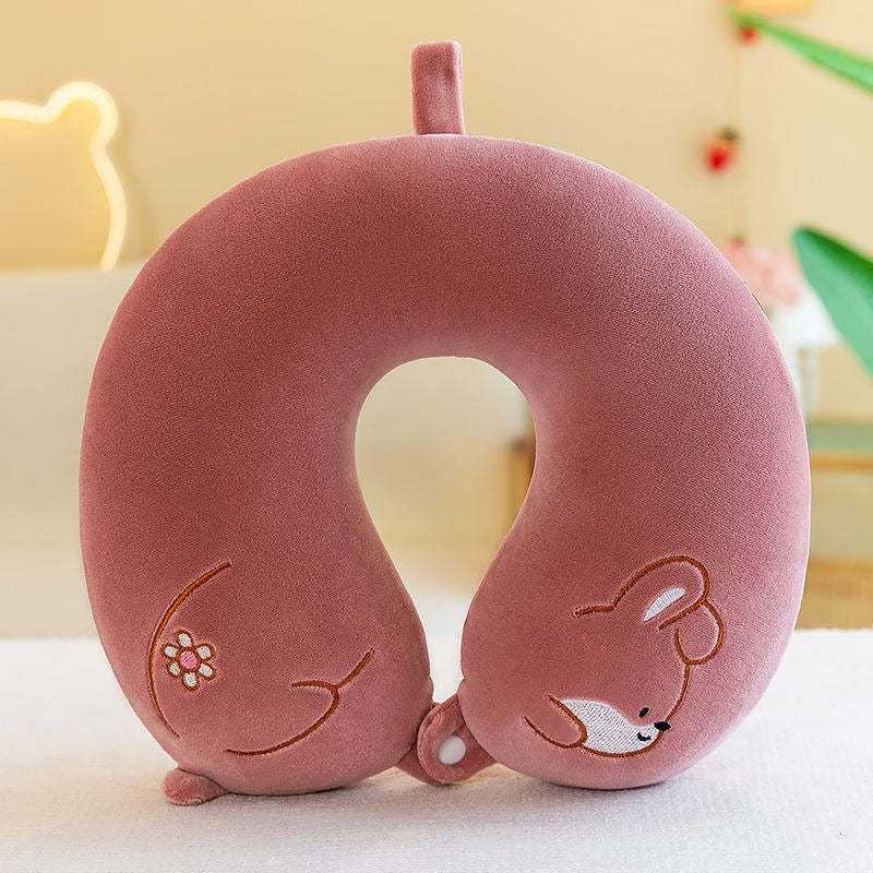 Unisex Neck Support Pillow with Cute Animal Design Kalsten