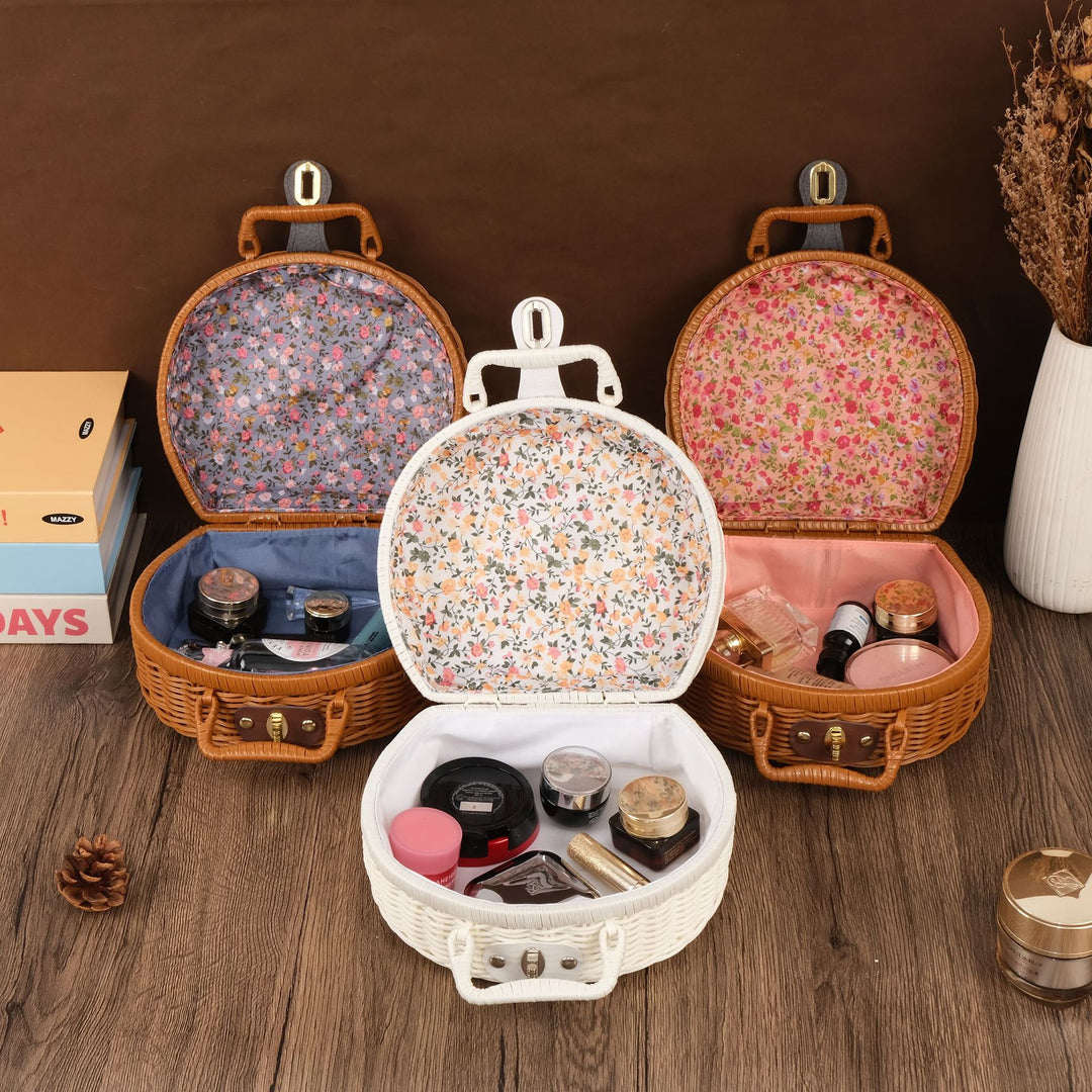 Floral-Inspired Woven Basket Kalsten