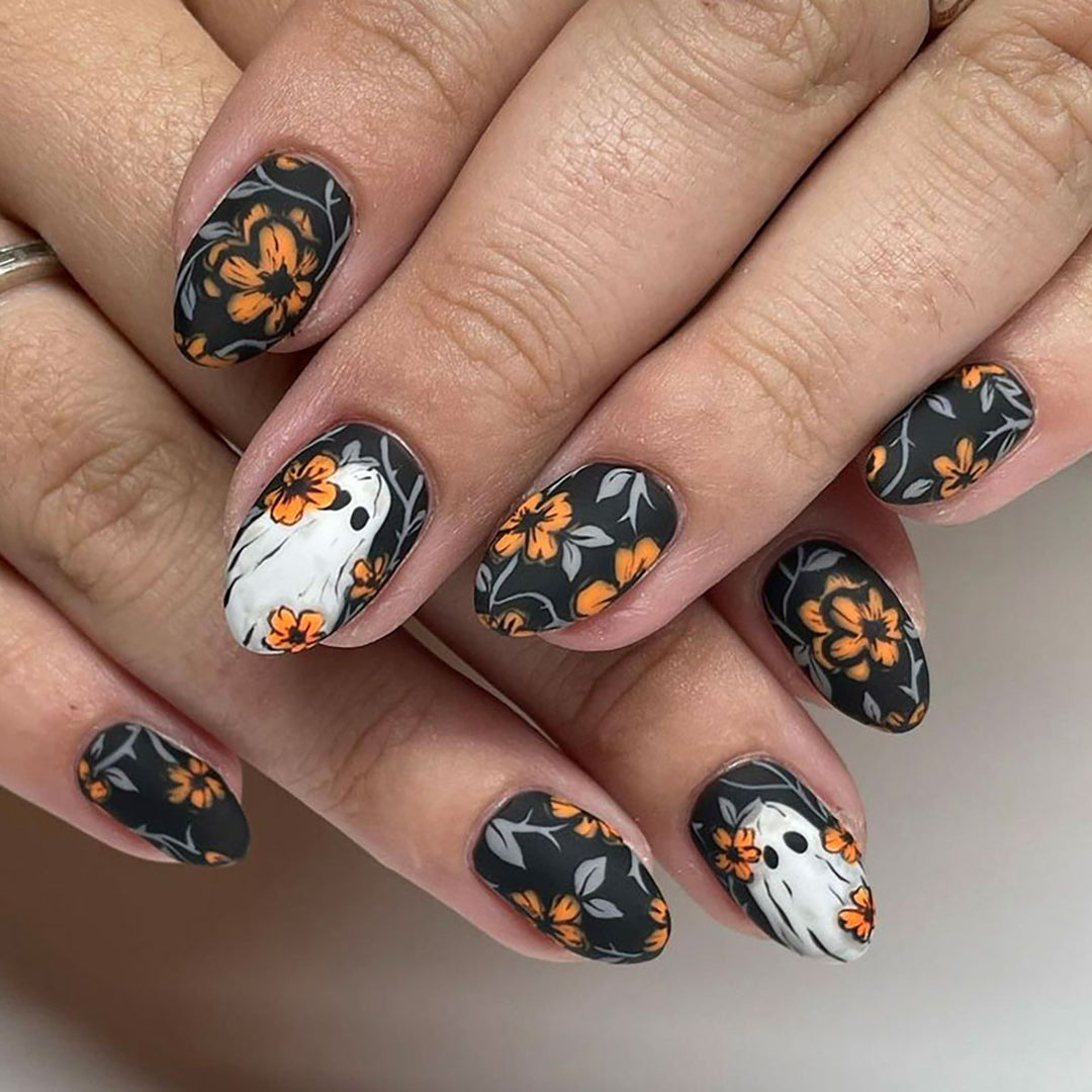 Seasonal Floral Press-On Nails
