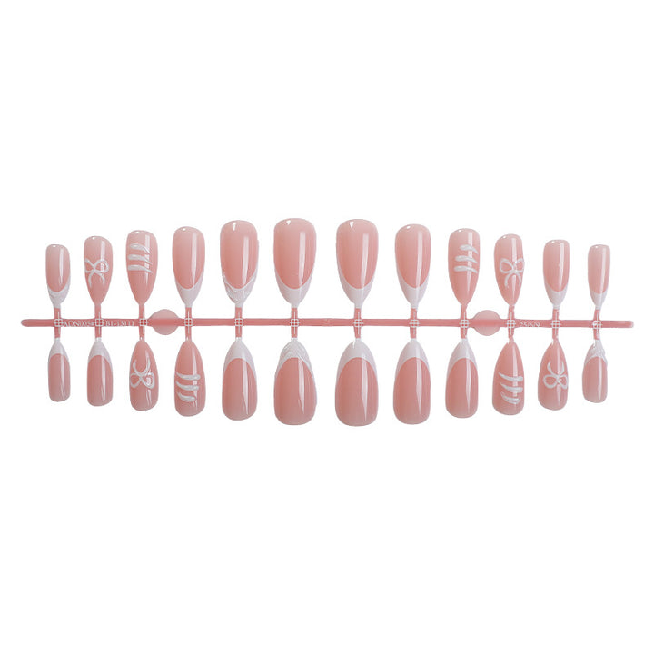 Artistic Press-On Nail Set with Elegant Designs kalsten