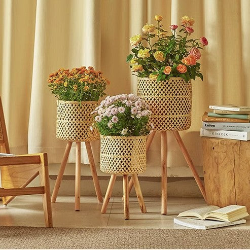 Decorative Woven Flower Planters Kalsten