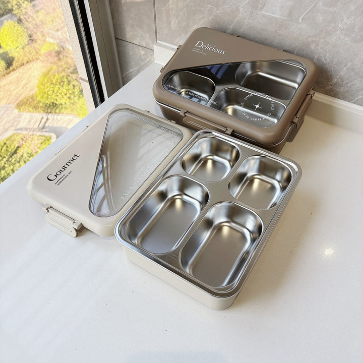 Stainless Steel Multi-Compartment Lunch Box