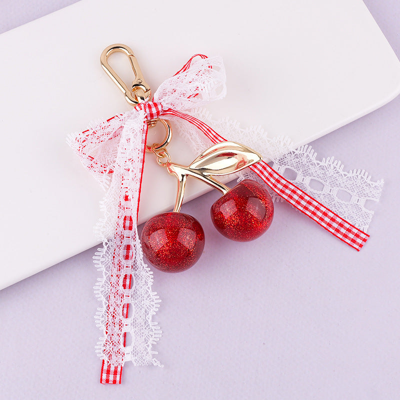 Decorative Cherry Charm Keychain Kalsten