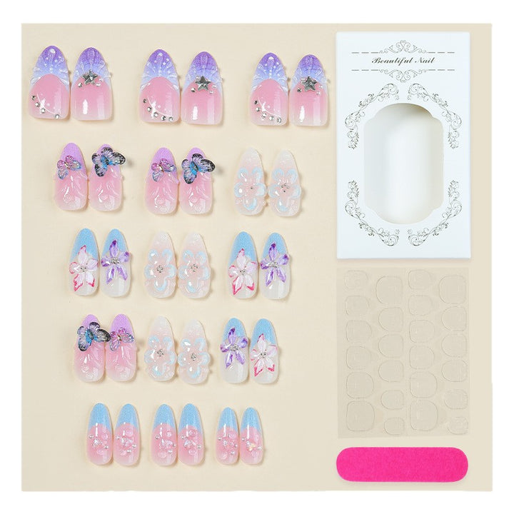 Premium Floral Design Press-On Nail Set Kalsten