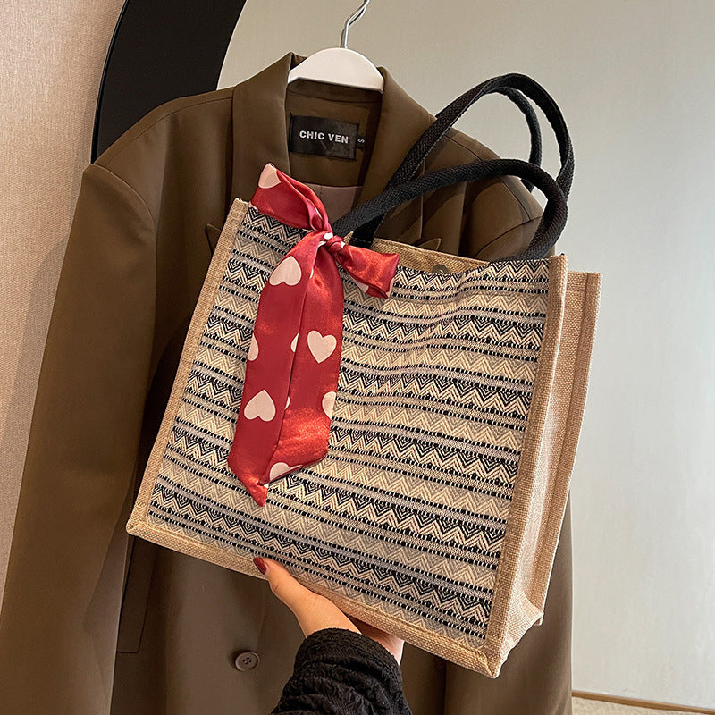 Decorative Patterned Tote Bag