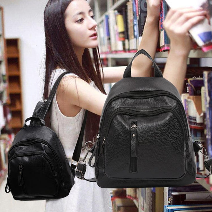 Structured Leather Mini Backpack Kalsten