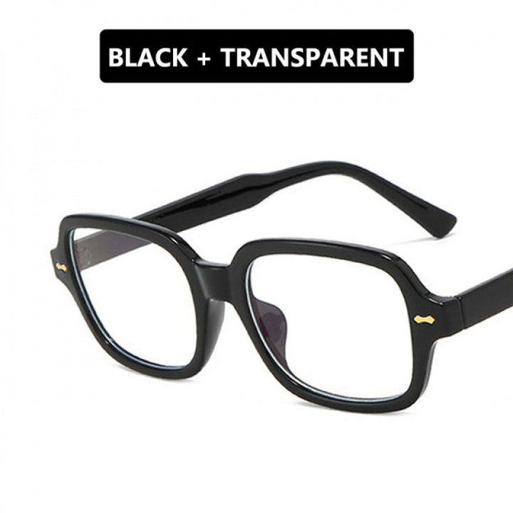 Ladies fashionable sunglasses with angular frame and yellow lenses Kalsten