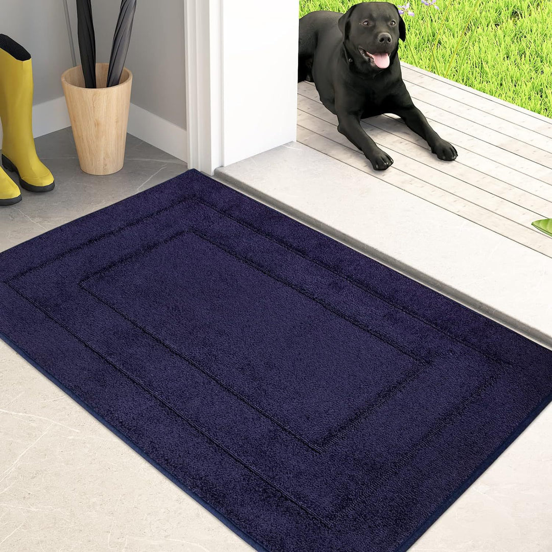 Plush Rectangular Bath Mat Kalsten