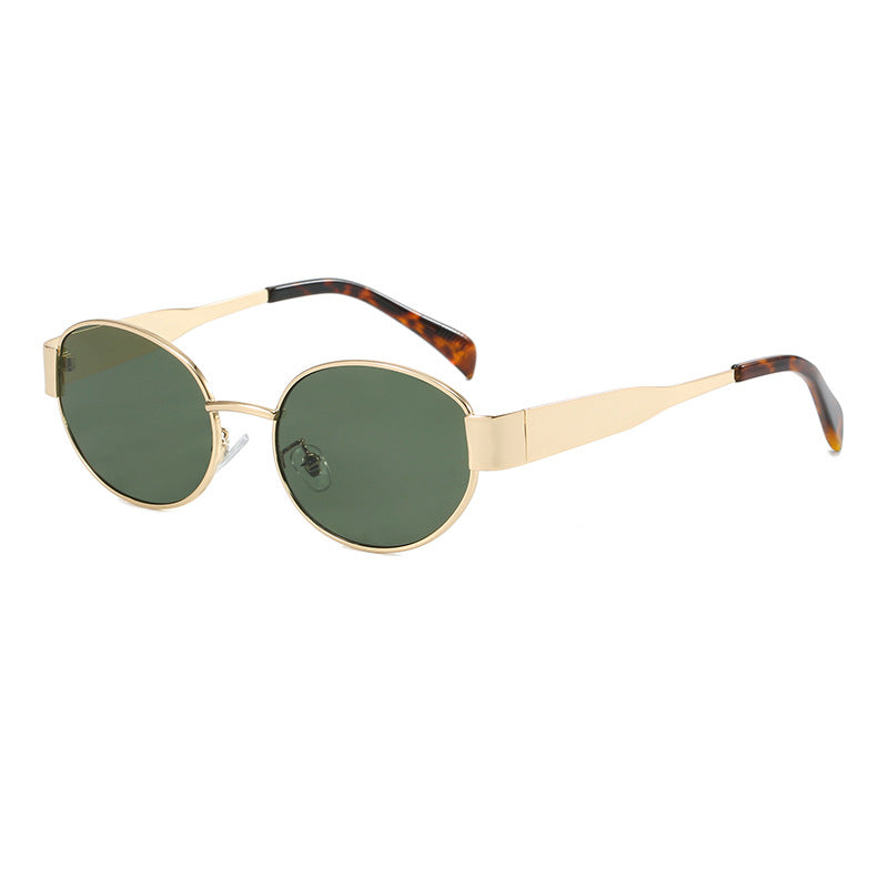 Oval sunglasses with elegant metal frame Kalsten