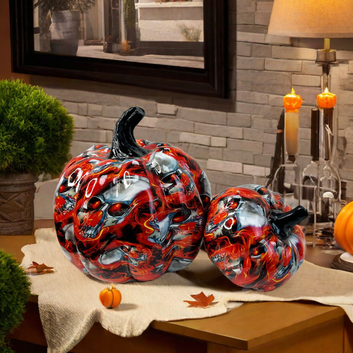 Artistic Halloween Pumpkin Figurine Kalsten