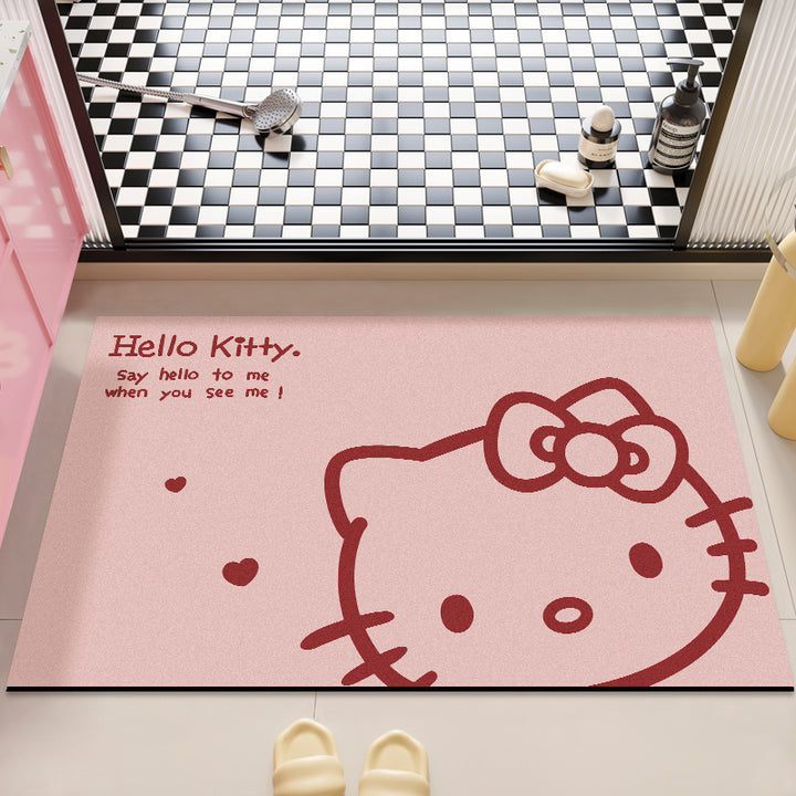 Hello Kitty Themed Soft Bathroom Mat