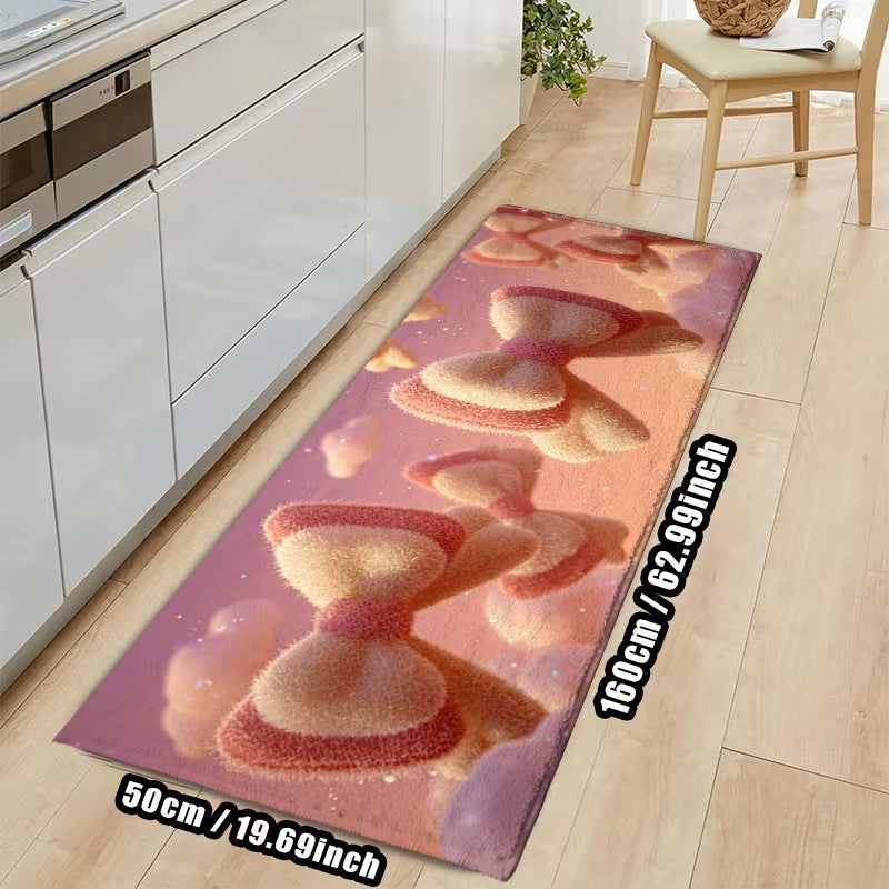 Heart-shaped Fluffy Rug
