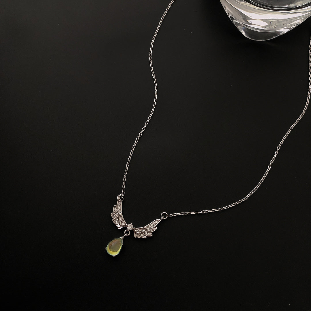 Elegant Winged Pendant Necklace Kalsten