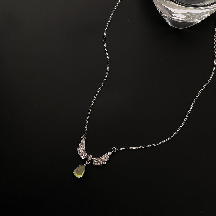 Elegant Winged Pendant Necklace Kalsten