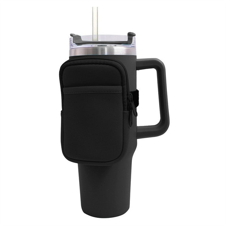 Unisex cup holder with practical pocket Kalsten