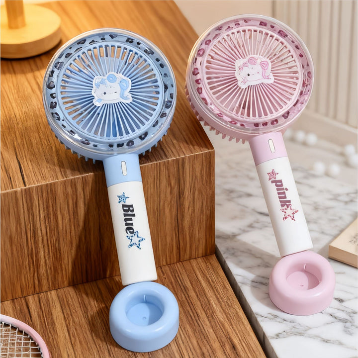 Women's portable hand fan with powerful battery technology and ergonomic design Kalsten