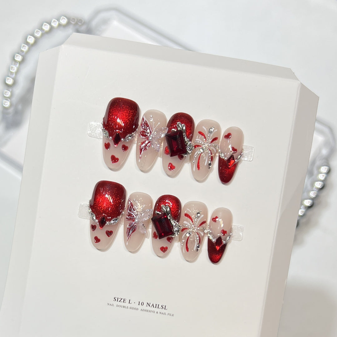 Decorative Themed Press-On Nail Set Kalsten