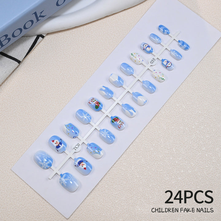 Children's Fun Holiday-Themed Fake Nail Set Kalsten