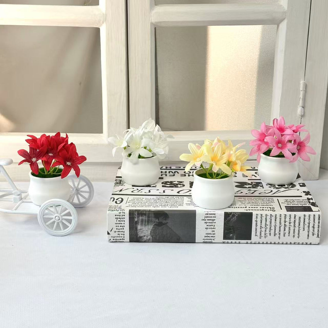 Elegant Faux Floral Centerpiece for Home Decor Display