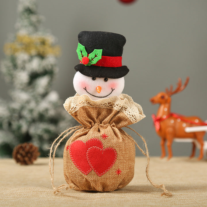 Cute Christmas gnome with gift sack Kalsten