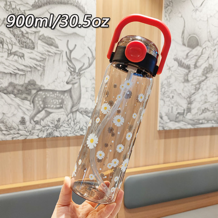 Women’s water bottle with leak-proof lid and integrated straw Kalsten