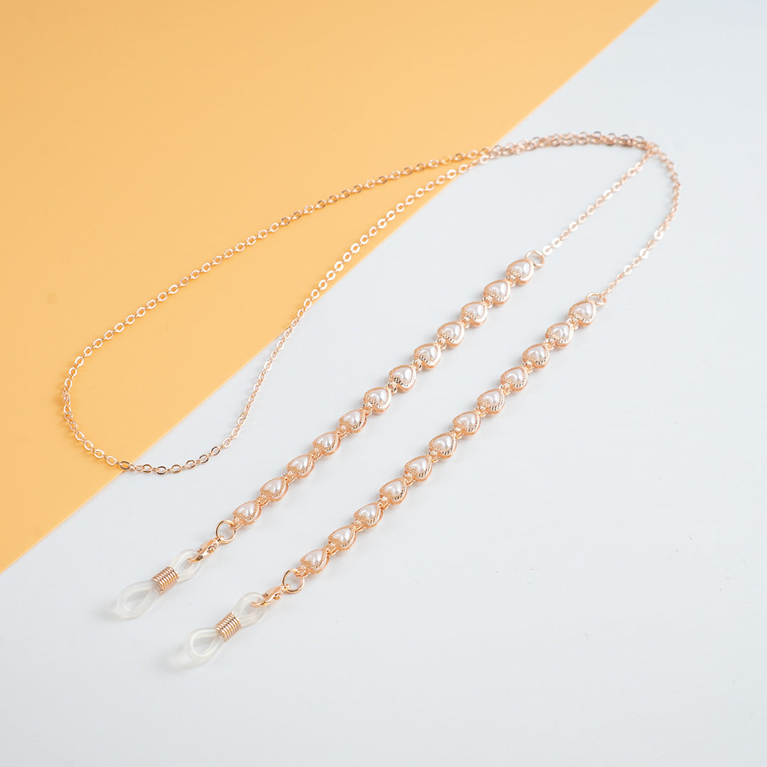 Elegant Pearl-Linked Eyewear Chain Kalsten