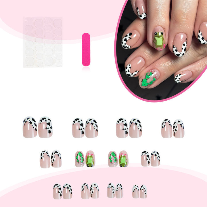 Artistic Animal-Themed Press-On Nail Set kalsten