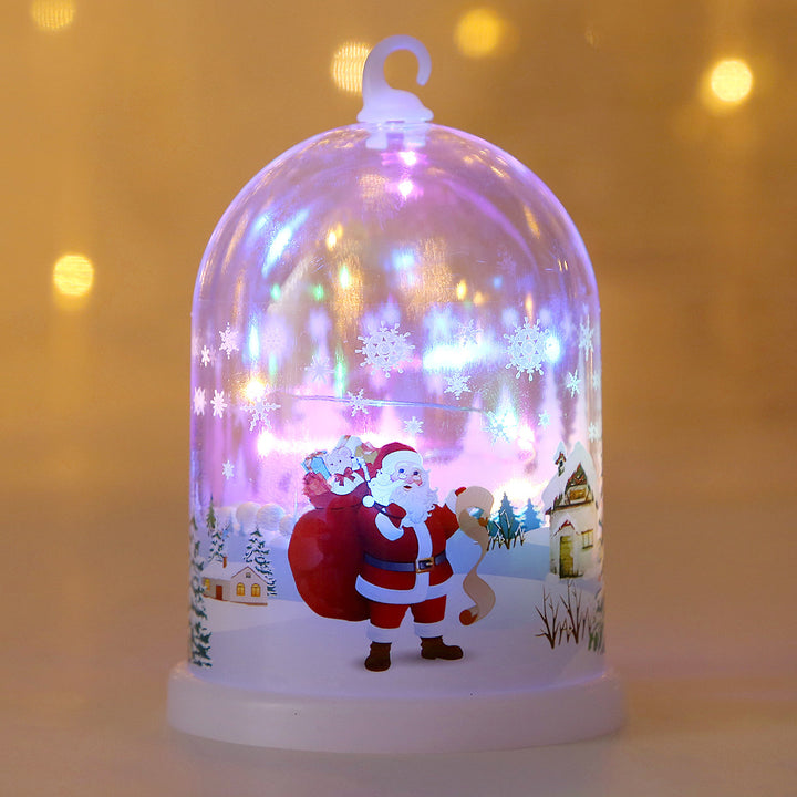 LED Christmas lighting glass dome