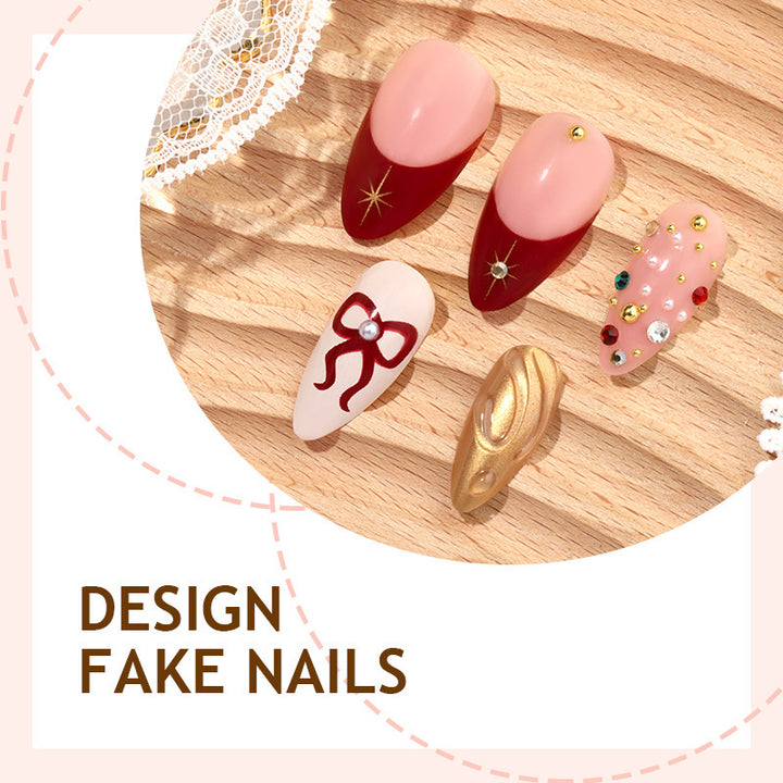 Creative Nail Art Set with Stylish Details Kalsten
